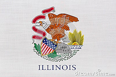 Flag of Illinois Stock Photo