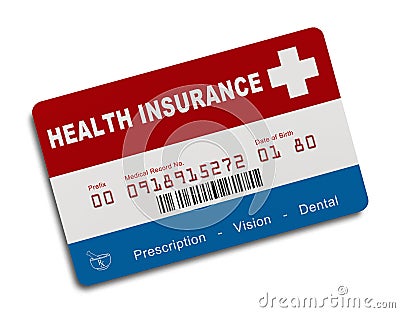 US Health Insurance Card Stock Photo