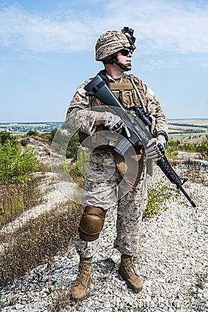 US marine Stock Photo