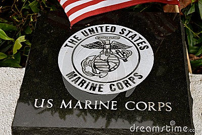 US Marine Corps Slab Editorial Stock Photo