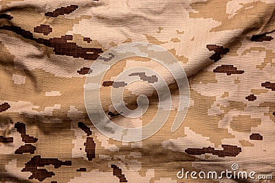 US marine desert marpat digital camouflage fabric texture back Stock Photo