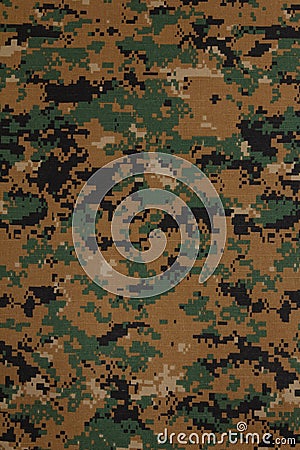 US marine force marpat digital camouflage fabric texture Stock Photo