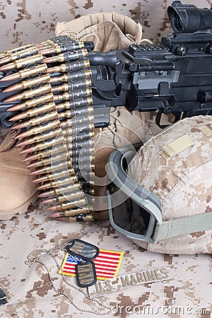 US Marines background concept Stock Photo