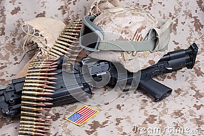 US Marines background concept Stock Photo