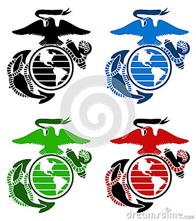 US marines emblem Stock Photo