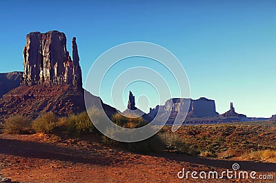 US National Parks, Utah Arizona, Monument Valley Stock Photo