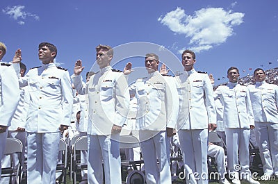US Naval Academy Graduation Editorial Stock Photo
