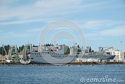 US Navy cargo ship Editorial Stock Photo