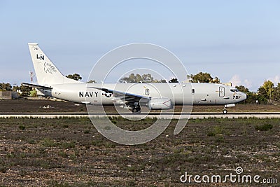 US Navy's latest electronics platform aircraft. Editorial Stock Photo