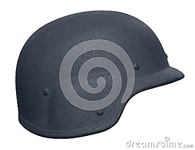 US Police Kevlar Helmet Stock Photo