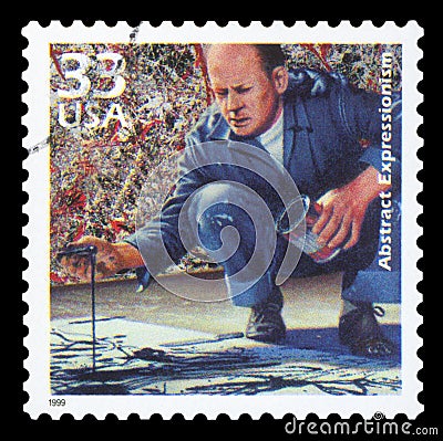 US - Postage Stamp Editorial Stock Photo