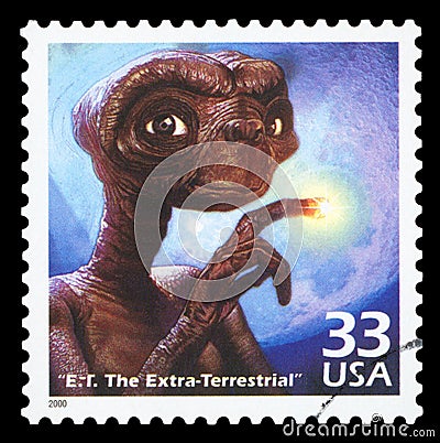 US Postage stamp Editorial Stock Photo