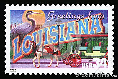 US Postage stamp Editorial Stock Photo