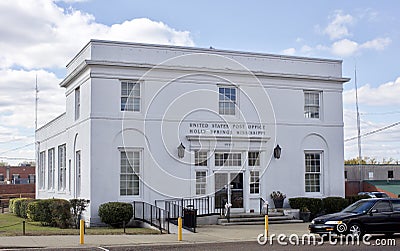 United States Post Office, Holly Springs, MS Editorial Stock Photo