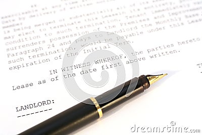 US property lease Stock Photo