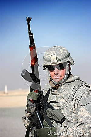 A US soldier Stock Photo