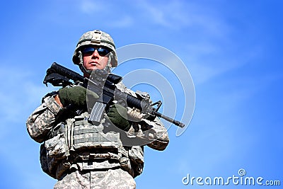 A US soldier Stock Photo