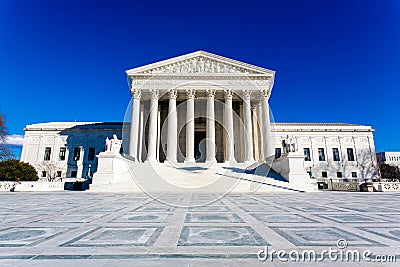 US Supreme Court Building Stock Photo