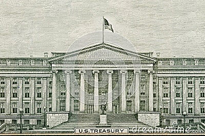 US Treasury Department Washington DC Stock Photo