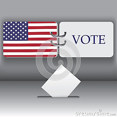 USA 2012 presidential election background Vector Illustration