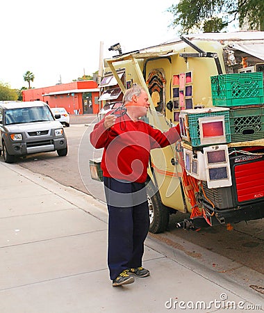 USA, Arizona/Tempe: Astrophotographer Richard Andreassen Editorial Stock Photo