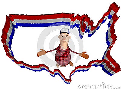 USA Border, and Redneck Stock Photo