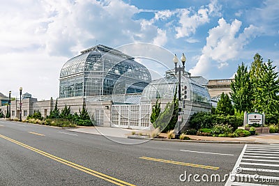 USA Botanic Garden Conservatory Stock Photo