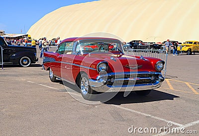 USA: Classic car - Chevrolet Bel Air (1957) Editorial Stock Photo