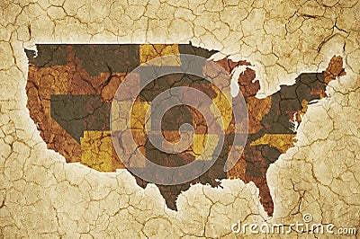 USA Drought Background Stock Photo