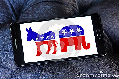 USA election political symbols Editorial Stock Photo