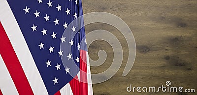 Happy Labor Day background with wood texture Stock Photo