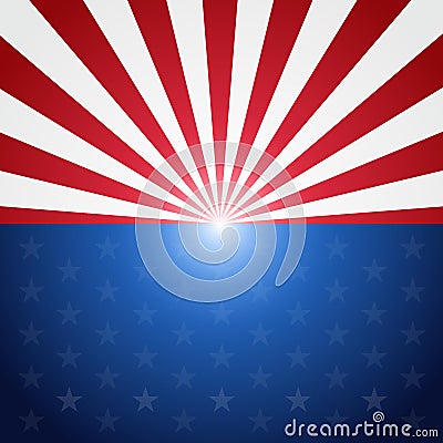 USA flag pattern background Vector Illustration