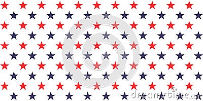 USA holiday 4th of July, American President Day, memorial day abstract vector seamless pattern Vector Illustration