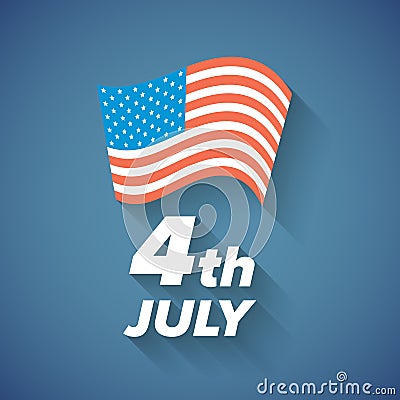 USA Independence Day banner Vector Illustration