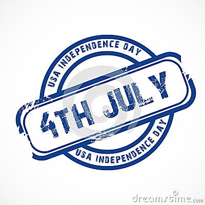 USA Independence Day. Cartoon Illustration