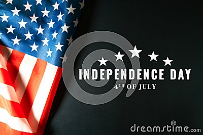 USA Independence day 4th of July concept, United States of America flag Stock Photo