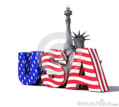 USA logo 2 Stock Photo