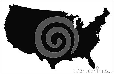USA Map Vector Vector Illustration