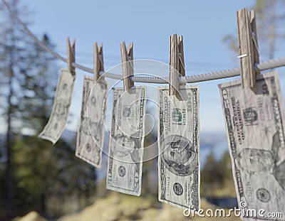 USA money laundering Stock Photo