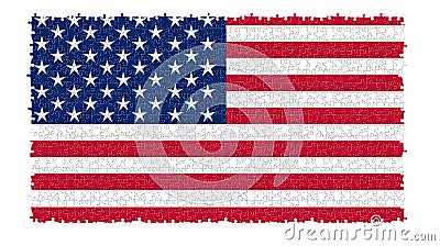 The USA nation flag Stock Photo