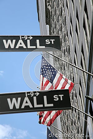 USA, New York, Wallstreet, Stock Exchange Editorial Stock Photo