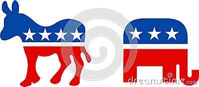 USA political symbols Editorial Stock Photo