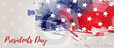 USA Presidents Day holiday background Vector Illustration