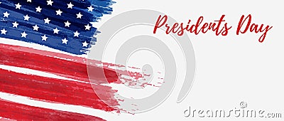 USA Presidents Day holiday background Vector Illustration