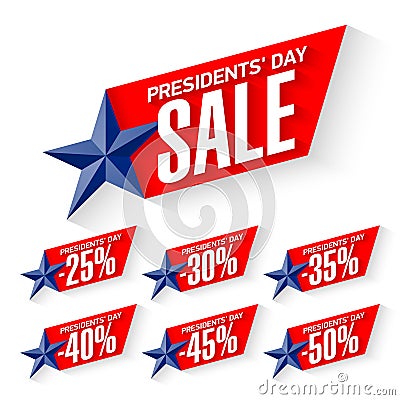 Presidents` Day sale Vector Illustration