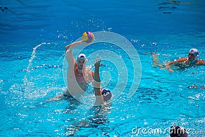 USA - SERBIA Friendly Water Polo Match Editorial Stock Photo