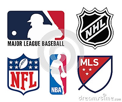 USA sports logos Vector Illustration