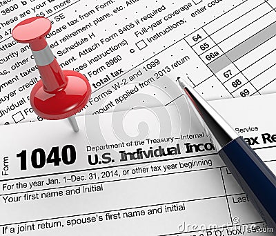 Usa taxes Editorial Stock Photo