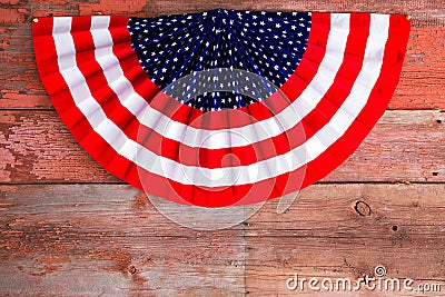 USA 4th of July patriotic rosette Stock Photo