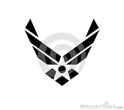 Usa U.S. Air Force Logo Sign Symbol Vector Illustration